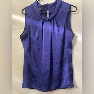 Spense Purple Classic Sleeveless Officewear Work Blouse Size L